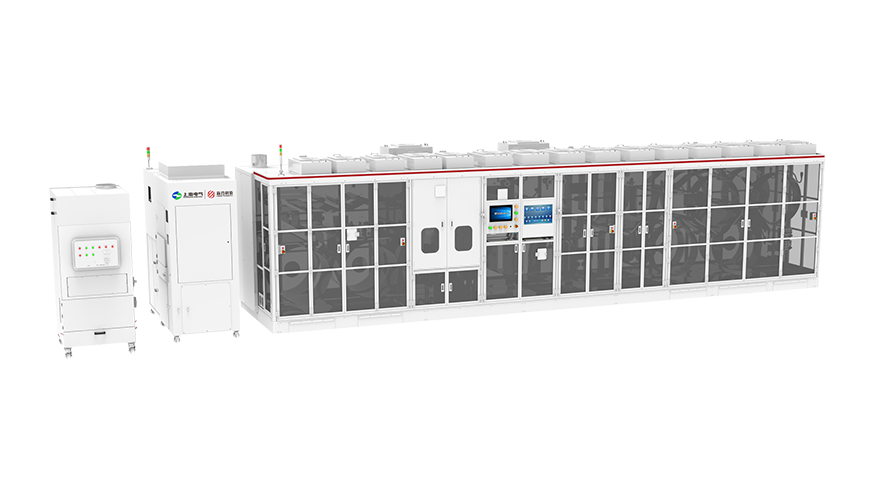 Laser notching and slitting integrated machine